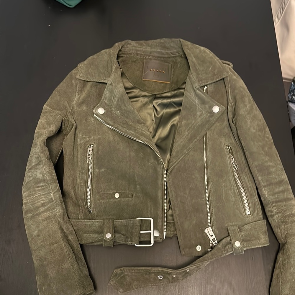 Blank NYC Herb Leather Moto Jacket